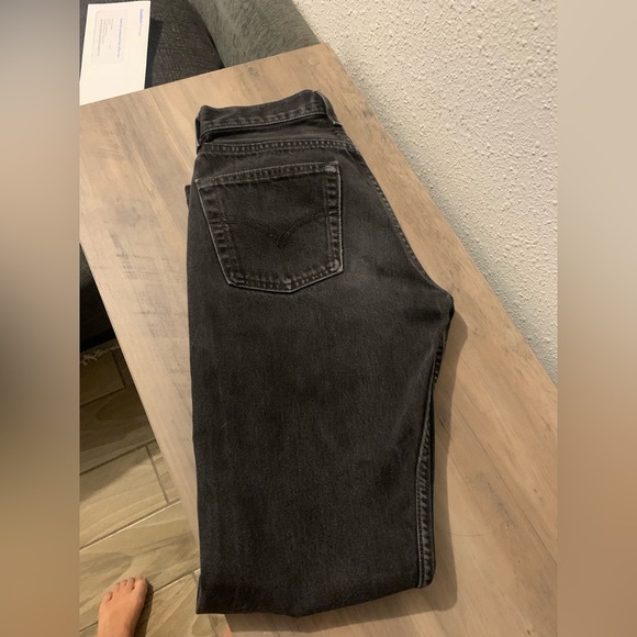 Vintage 501's. Jet black with faded back and knees SZ 24 - Picture 6 of 10